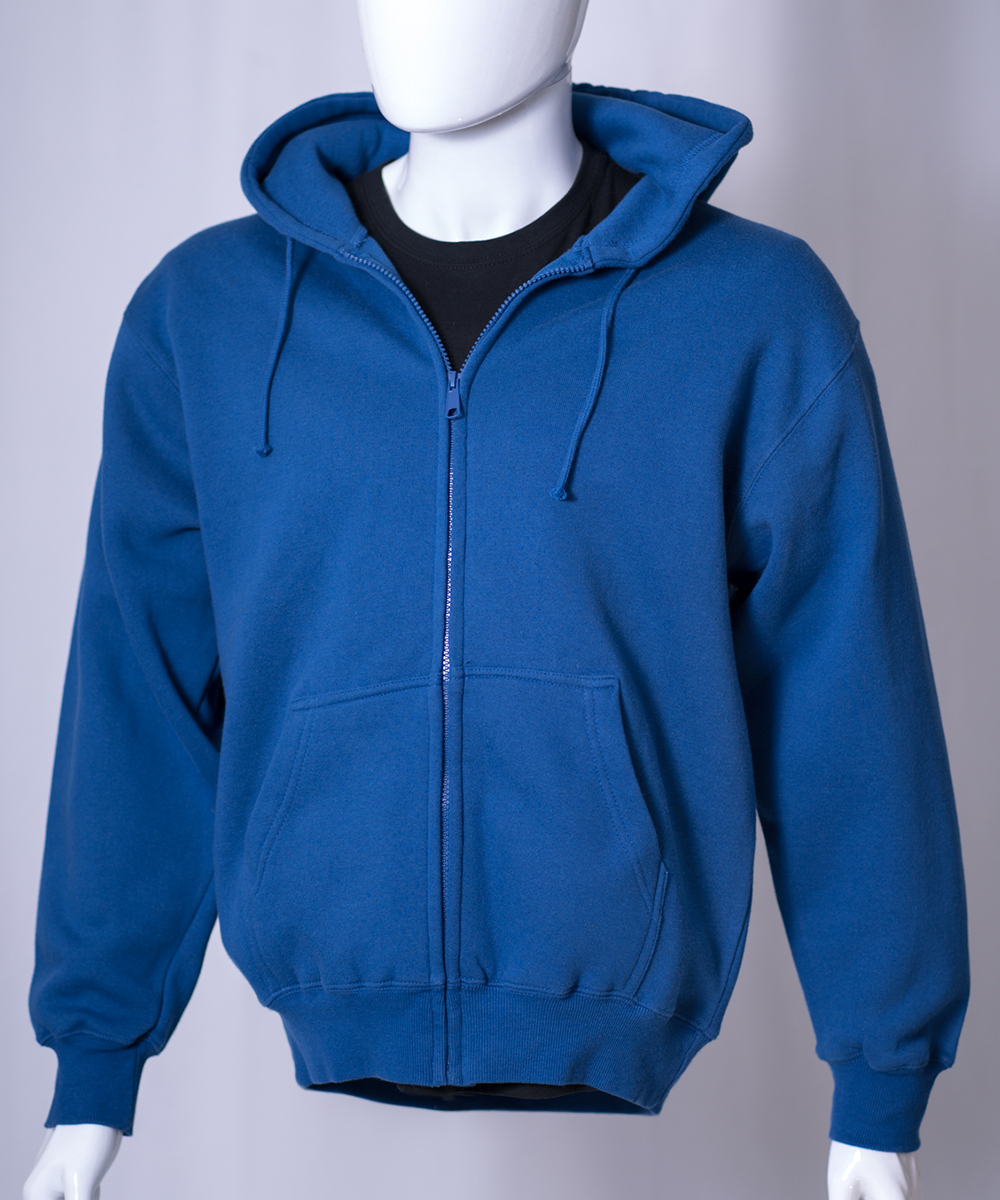 royal blue zip up fleece